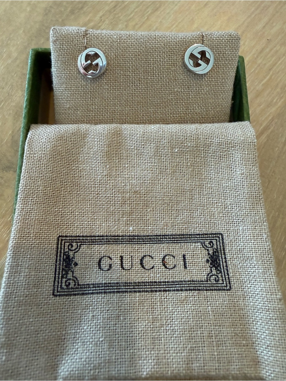 Gucci Silver Interlocking G Earrings - Picture 11 of 14